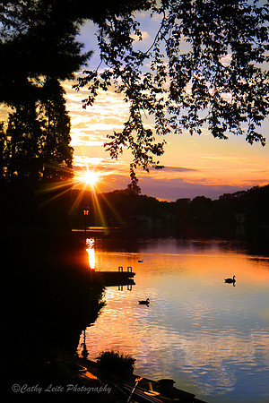 Sunset at Lake Forest