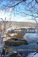 Hotchkiss Bridge in Winter - Vertical