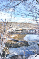 Hotchkiss Bridge in Winter - Vertical w/effect