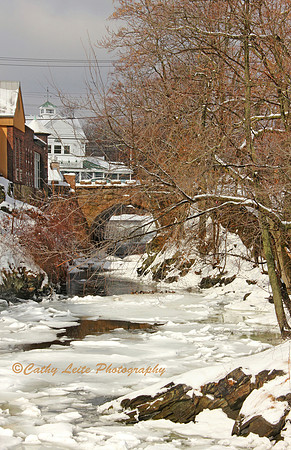 A Snowy Harbor View - Vertical 2