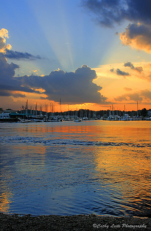 Sunset Rays - Vertical