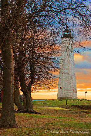 Lighthouse Sunset - Vertical